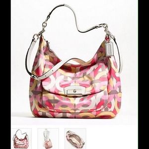 COACH KRISTIN CHAIN LINK PRINT LARGE HOBO