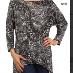 ⚠️🚧️️SALE NWT Gray Leopard Hugh-Low S,M, L