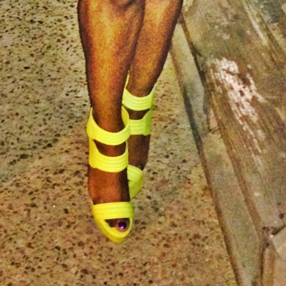 Neon heels
