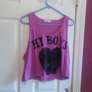 Hi boys crop top