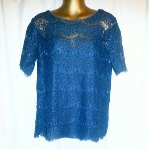 Forever21 midnight blue knitted top