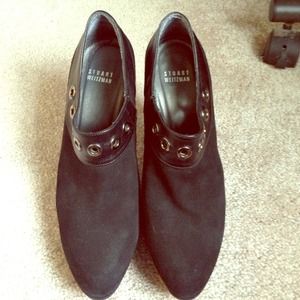 Stuart Weitzman Size 8 Black Suede Booties