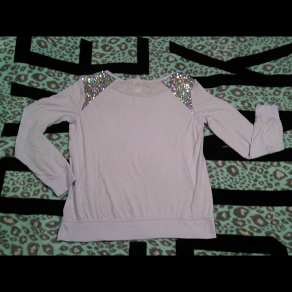 Sold PINK Periwinkle Bling Bling Long Sleeve - Picture 3 of 4