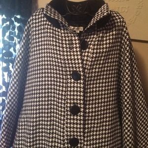Houndstooth Poncho
