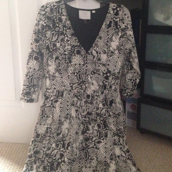 Anthropologie faux wrap sweater dress