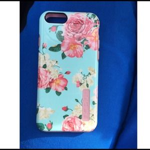 Pink and blue floral Incipio iPhone 6 case.