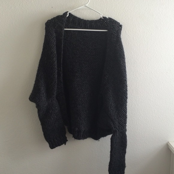 Wool Batwing Cardigan