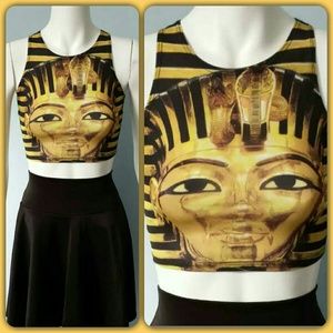 ✔SOLD - Egyptian God crop tank.