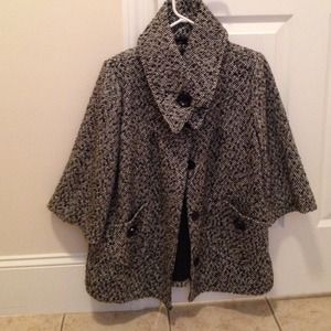 High collar swing jacket