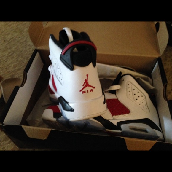 🙅SOLD🙅PADS Jordan Carmine 6's 4.5y - Picture 4 of 4