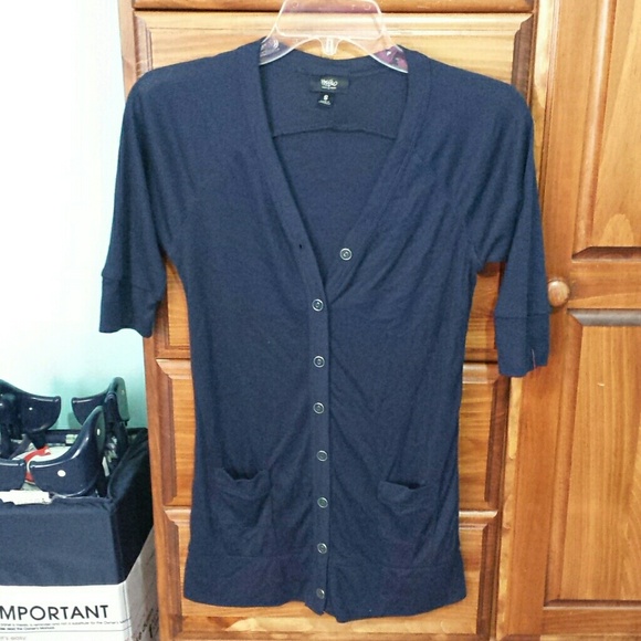 Navy cardigan
