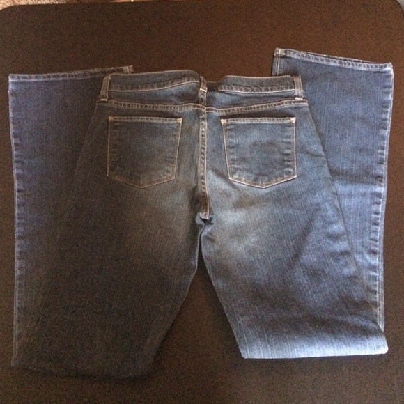 Old navy 8 long denim jeans boot cut stretch