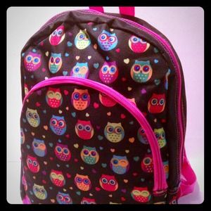 🔱NEW Cute Owl Pink & Black Backpack SALE🔱