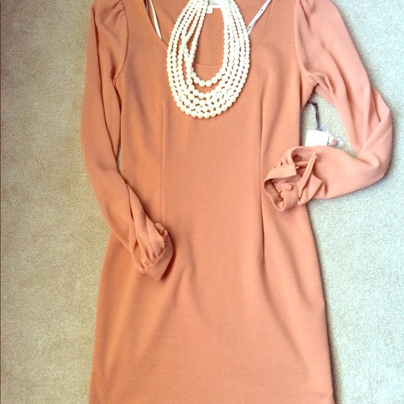 Forever 21 Dresses & Skirts - Fitted Dress with sheer sleeves