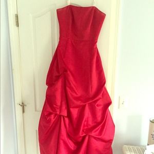 Red ballroom gown