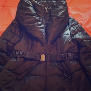 Puffed Collar Winter Coat