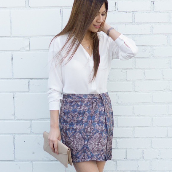 Snake skin print pleated skirt - Picture 2 of 4