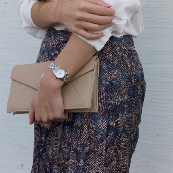 Snake skin print pleated skirt - Picture 3 of 4