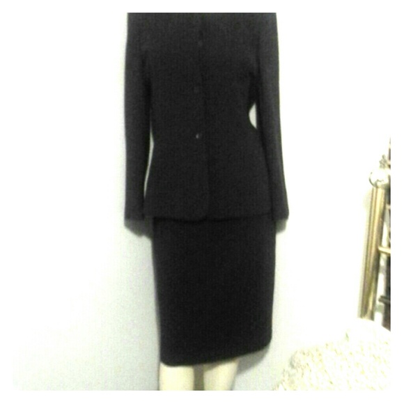 Office to evening deep plum blazer/skirt - Picture 1 of 4