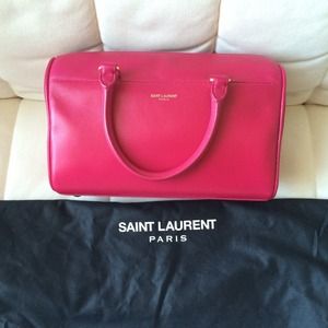Saint Laurent Classic Baby Duffle Bag in Pink