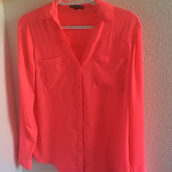 Express Hot Pink Blouse