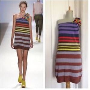 Nanette Lepore knit one shoulder dress size xs