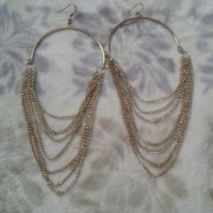 Gold Chain Earings
