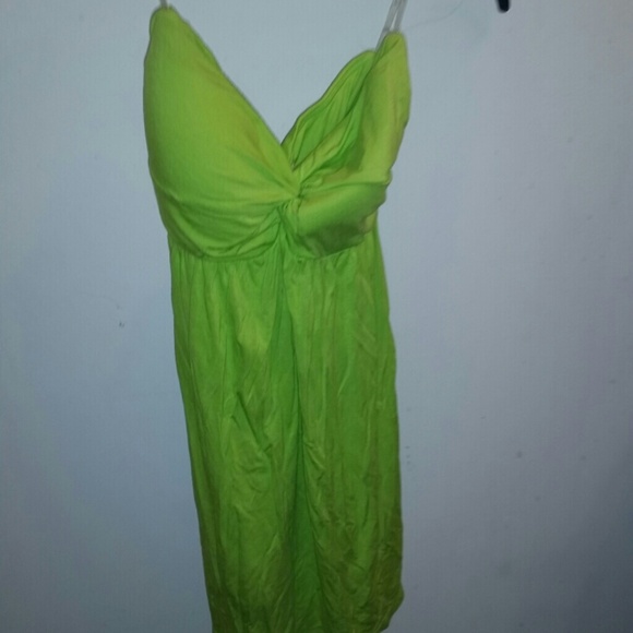 Bright green, fun tube top