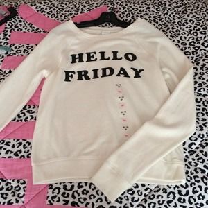 NWT Victorias Secret Pink Cream Sweatshirt