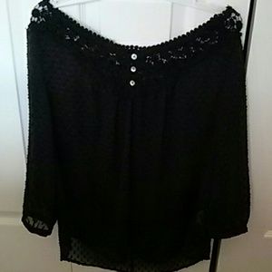 Textured Chiffon Blouse Imported!