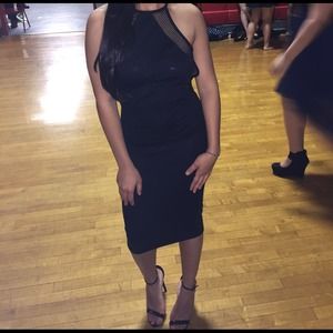 Open back midi dress