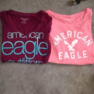 Two American Eagle shirts