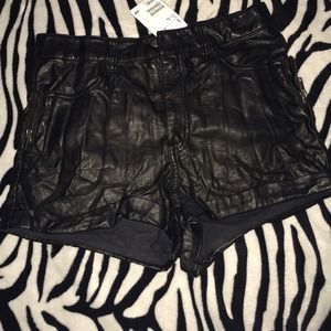 Leather Shorts!!  (NWT)