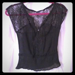 Black lace top