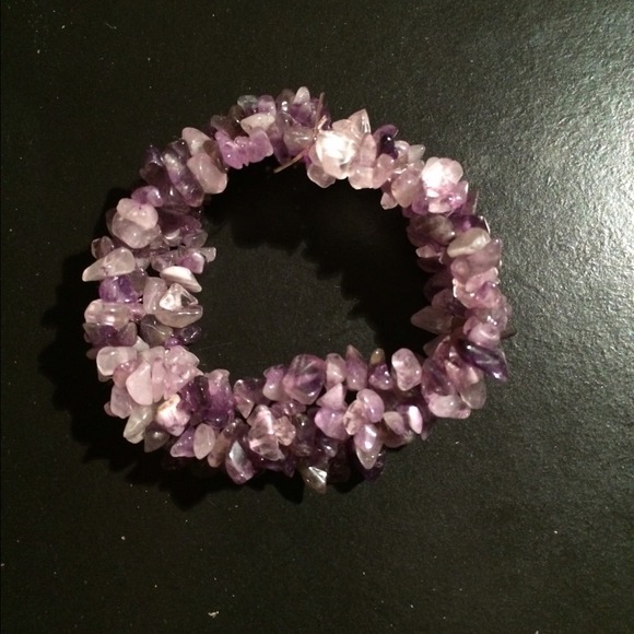 Purple stone bracelet
