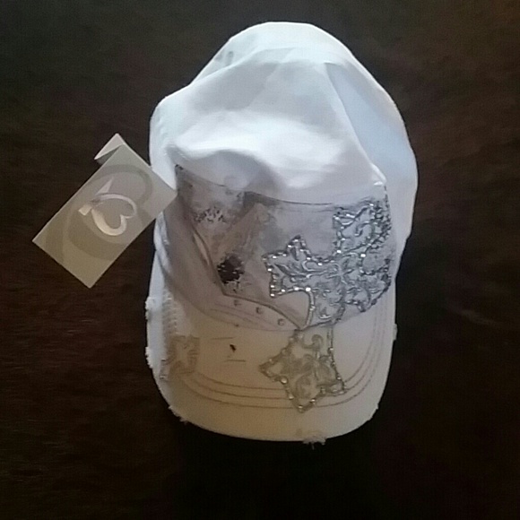 Western cap with rhinestones.