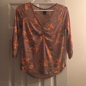 Rue 21 Floral Laceback Shirt