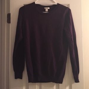 purple scoopneck sweater from old navy
