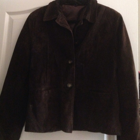 Brown suede jacket