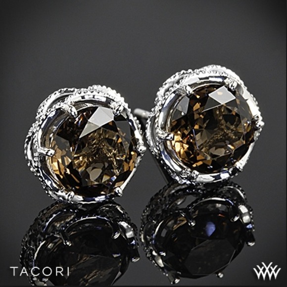 Beautiful Tacori Smokey Quartz earrings