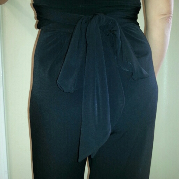 Boston Proper Black halter jumpsuit - Picture 4 of 4