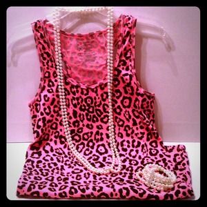 NEW Pink Cheetah Print Tank XXL/2XL (19) HOT!!