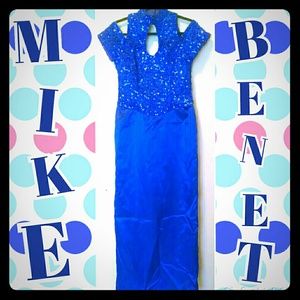 🎉SALE💲🎉 blue vintage evening dress MIKE BENET