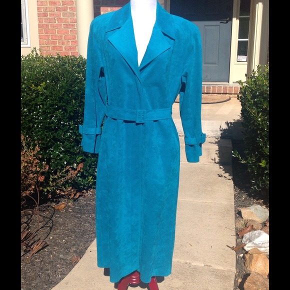 1970's Lilli Ann Ultrasuede Trench Coat