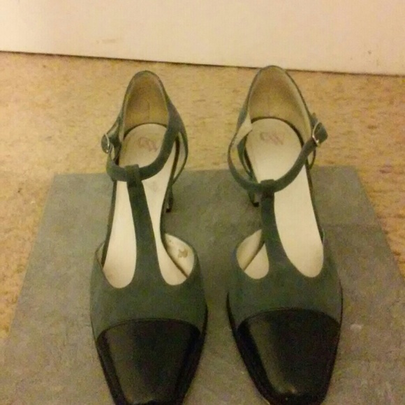 👡👠🎉 Faux suede with dark blue patent - Picture 2 of 4