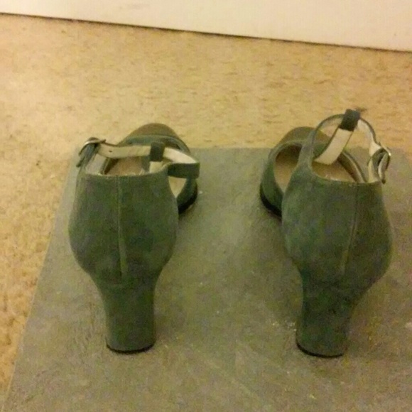 👡👠🎉 Faux suede with dark blue patent - Picture 3 of 4