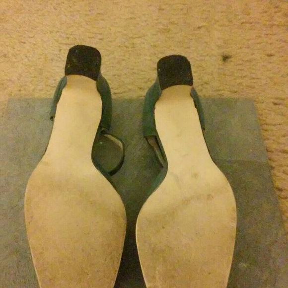 👡👠🎉 Faux suede with dark blue patent - Picture 4 of 4