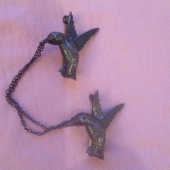 Vintage Hummingbirds Sterling Pin