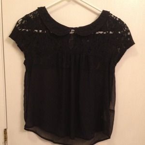 Super cute Abercrombie & Fitch Navy Blue Top!