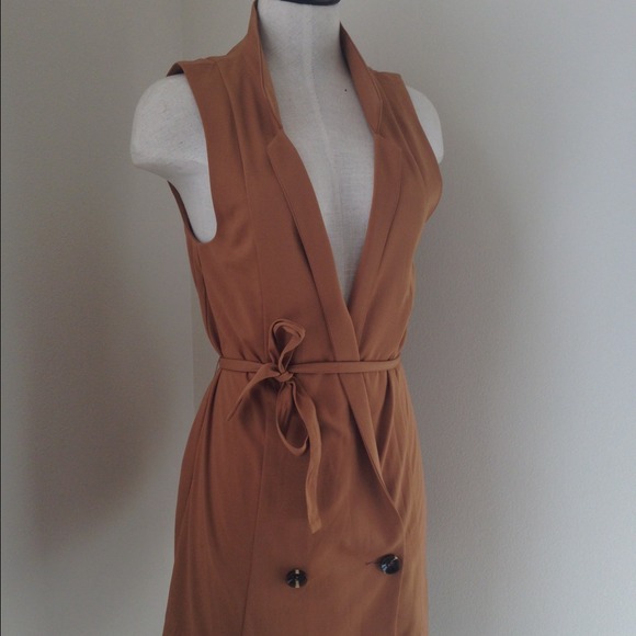 H&M Sleeveless Trench - Size 6 - Picture 2 of 3